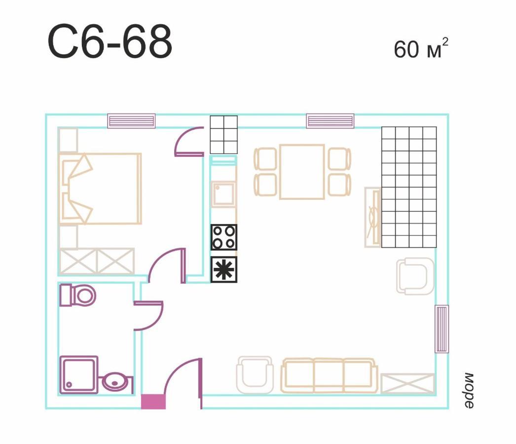 Apartment On The Sea At St Nikolas Complex-Irina Czernomorec Zewnętrze zdjęcie